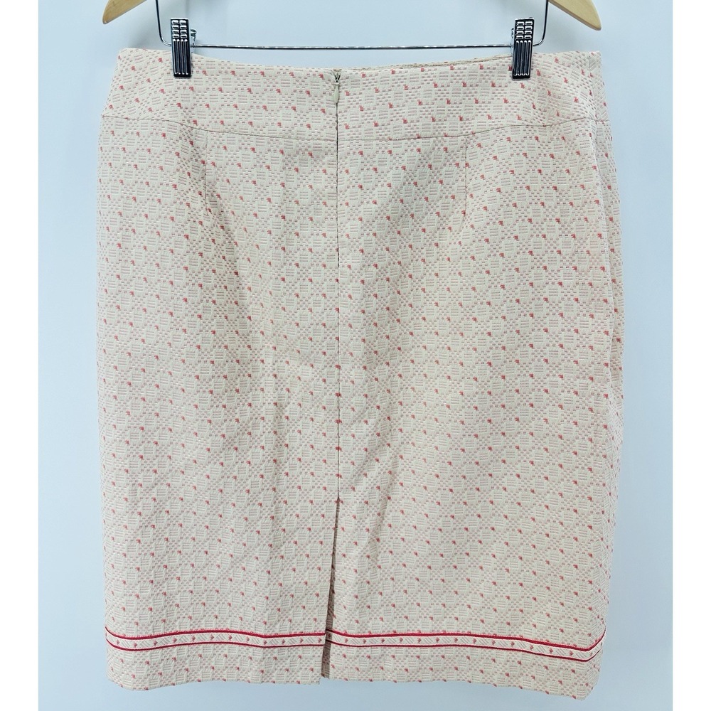 Nipon Boutique Skirt Suit 2-PC Set Cream Pink Tweed Sz 16 Career Office FF28 - Picture 14 of 16